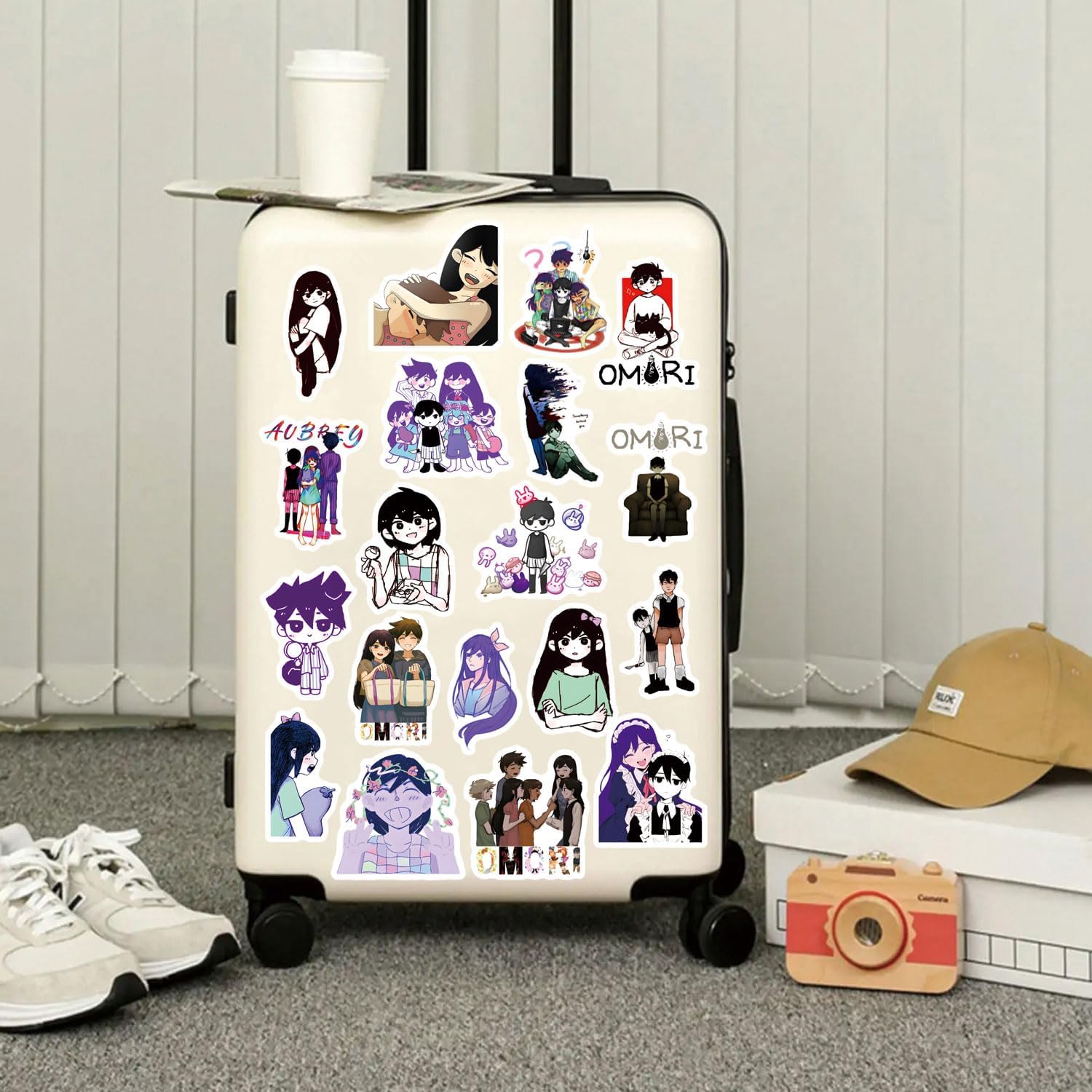 145Pcs Cool Omori Game Stickers Pack, Horror Cartoon Aesthetic Vinyl Waterproof Decal for Water Bottle, Laptop, Phone, Scrapbook, Journal for Party Supply Favor Decor - Image 6