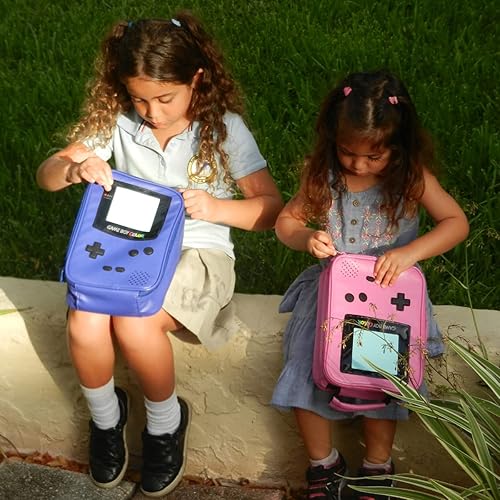 Miniatura 7 de ONTESY Gameboy - Lonchera de cuero reutilizable, impermeable, con aislamiento térmico, bolsa de juguete para niños, niñas, niños, adolescentes,