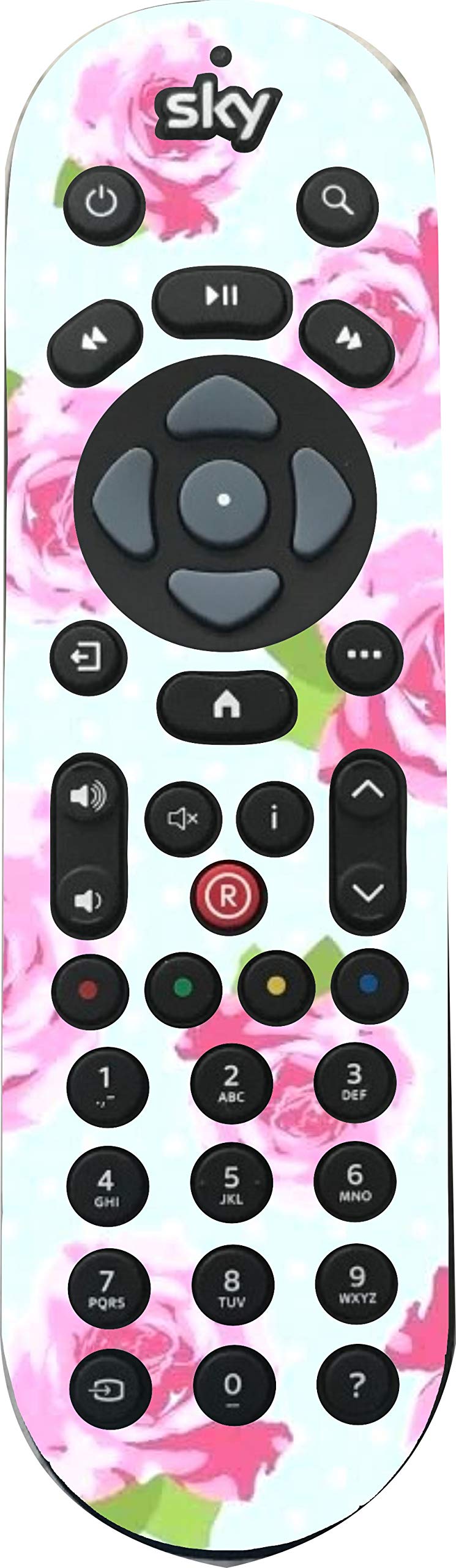 Shabby Chic Remote Controller Vinyl Skin/Sticker to fit SKY Q Non Touch sq1