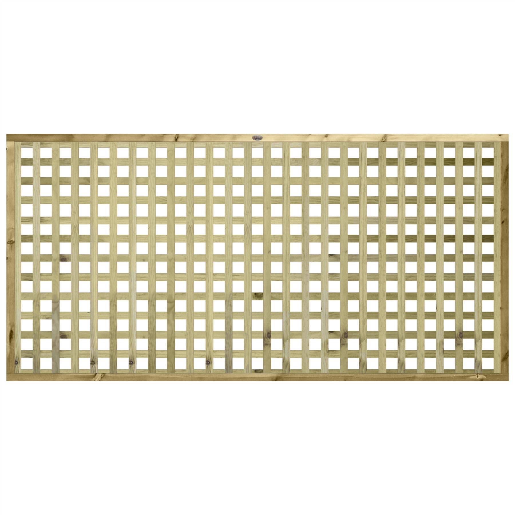 Fence Trellis Topper, 6ft x 3ft Framed Urban Square Wooden Panel (3 Pack)
