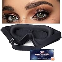 Vista 1 de Máscara de ojos para extensiones de pestañas, antifaz de sueño para extensiones de pestañas, presión ocular cero contorno 3D extensión de pestañas