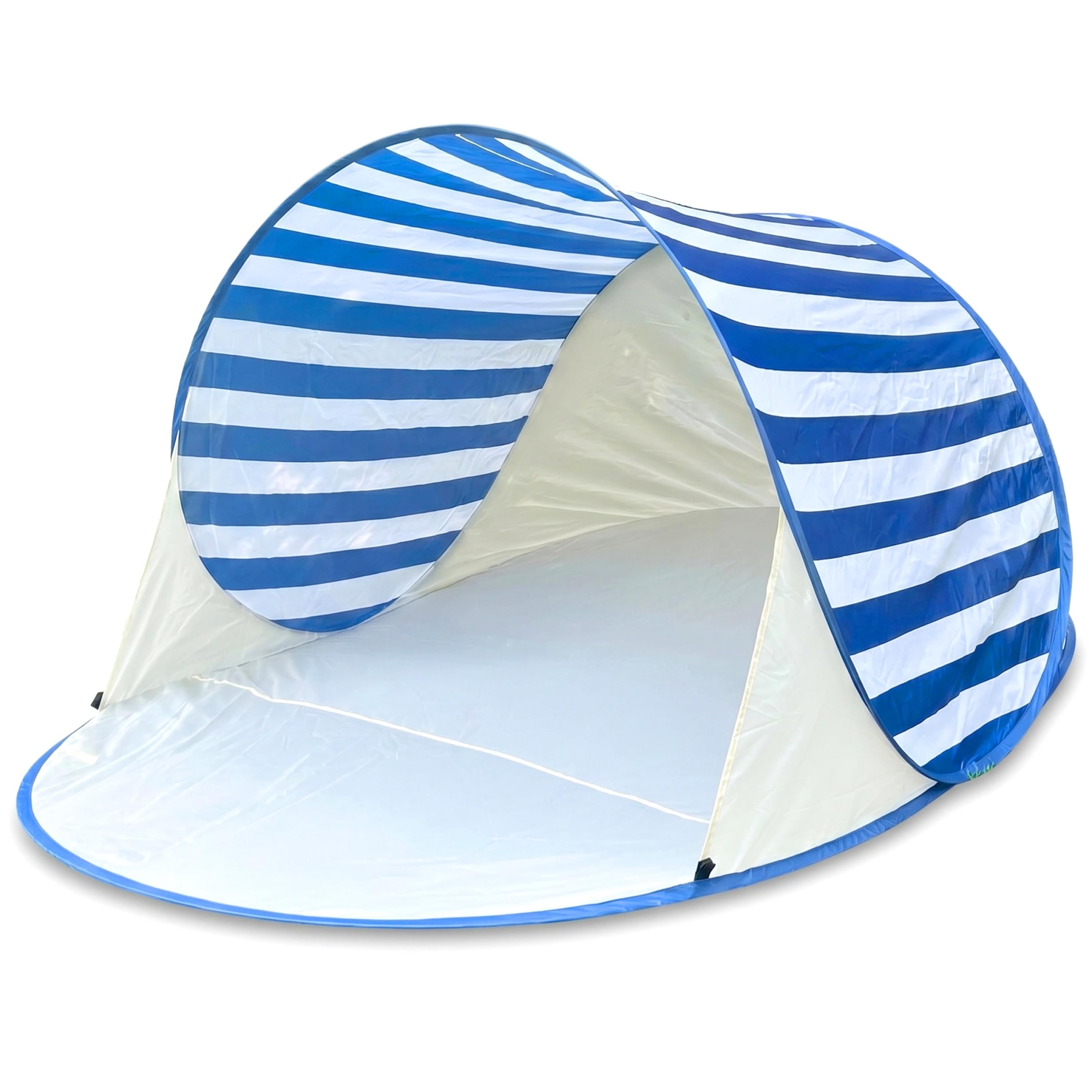 Tente de Plage Pop-up, Tente d'ombrage Pliable à Montage instantané, tentes de Plage Portables, Grand abri d'ombrage pour 2 à 4 Personnes, idéal pour Les Pique-niques et Les activités Sportives, Bleu