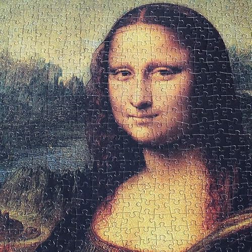 Miniatura 6 de Moruska Mona Lisa por Leonardo da Vinci Rompecabezas de 1000 piezas para adultos y adolescentes