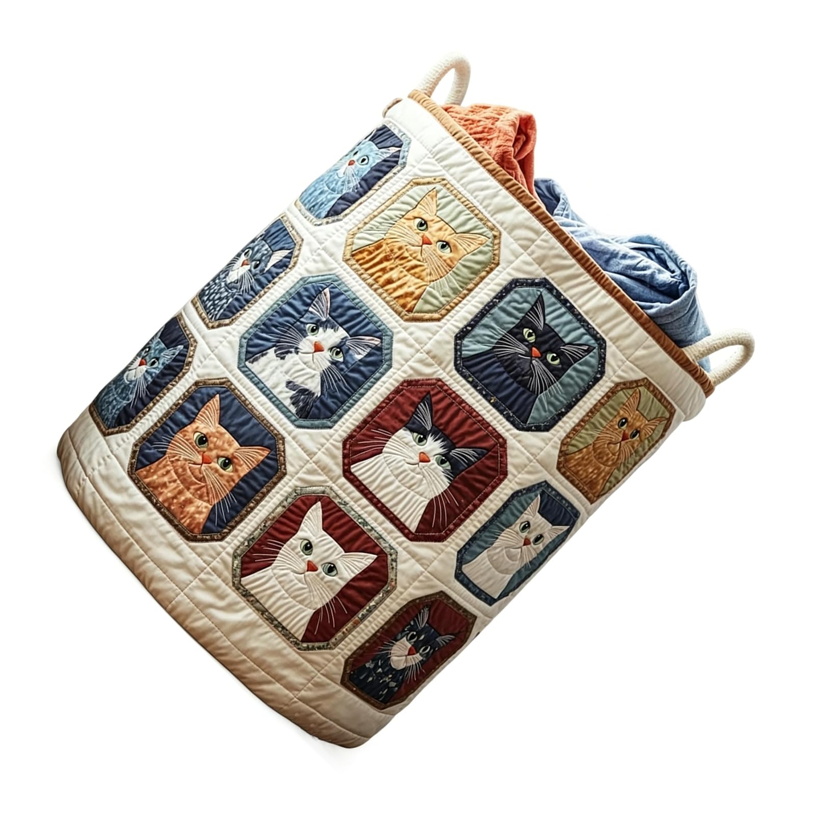 our fave Large Capacity Washing Basket Breathable Polyester Fabric Sturdy Stitched Design Easy to Carry Garment Collector Portable Laundry Bag