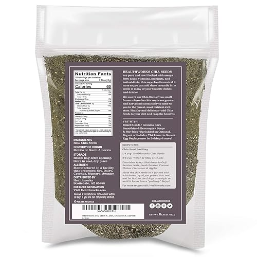 Miniatura 10 de Semillas de chía Healthworks de 3libras y 6libras