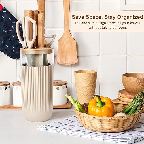 Miniatura 7 de Juego de cuchillos de cocina de 7 piezas con cuchillos afilados de chef y carne, juego de cuchillos multiusos antioxidantes para cocina, juego de