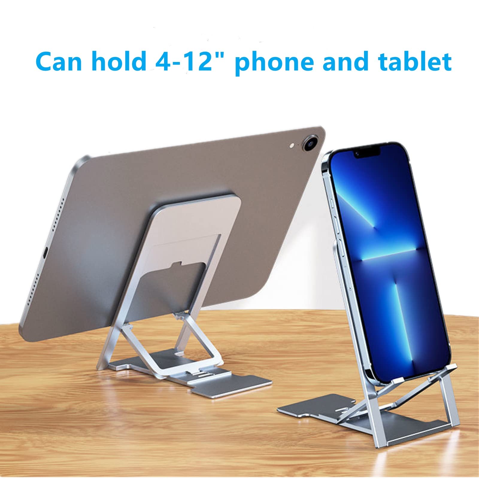 Ultradünner Handy-Ständer – Faltbar, Nur 4 Mm Dick, Aus Aluminium, Für Geräte Von 9,4–17,8 Cm, Lila