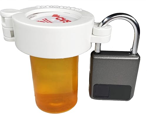 Miniatura 2 de Pharma-Lock Touch CVS. Tapa de bloqueo para botellas de píldoras de reconocimiento de dedos para botellas de píldoras de farmacia CVS, se adapta a