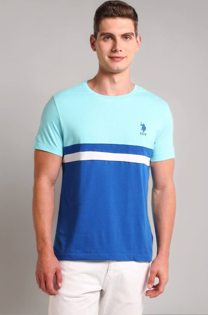 Men's Color Block Slim Fit Shirt