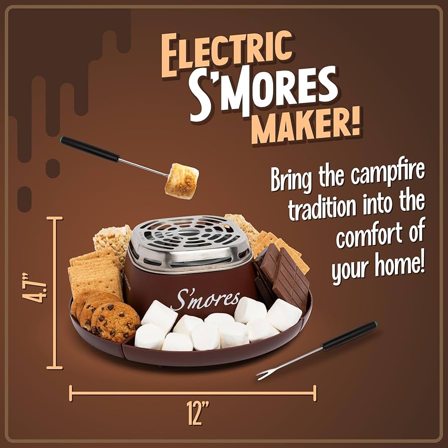 S'more スモア　mare Sharper Image Electric Tabletop S'mores Maker - Gray