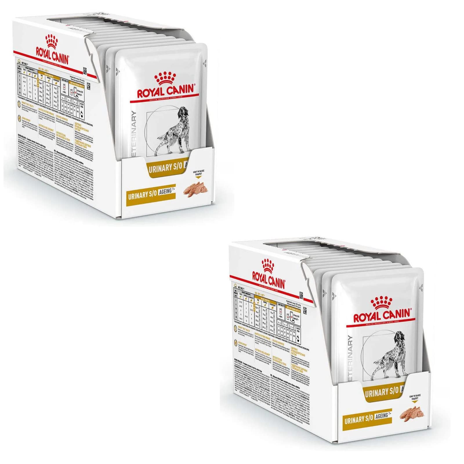 Royal Canin Veterinary Urinary S/O Ageing 7+ | Paquete Doble | 2 x 12 x 85 g | Alimento Completo para Perros | Ayuda a Mantener Sano el tracto urinario