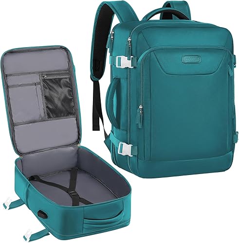 JCDOBEST Mochila de transporte, mochila grande para portátil de viaje aprobada por la TSA con puerto de carga USB, verde oscuro, Mochilas de viaje JCDOBEST Mochila de transporte, mochila grande para portátil de viaje aprobada por la TSA con puerto de carga USB, verde oscuro, Mochilas de viaje