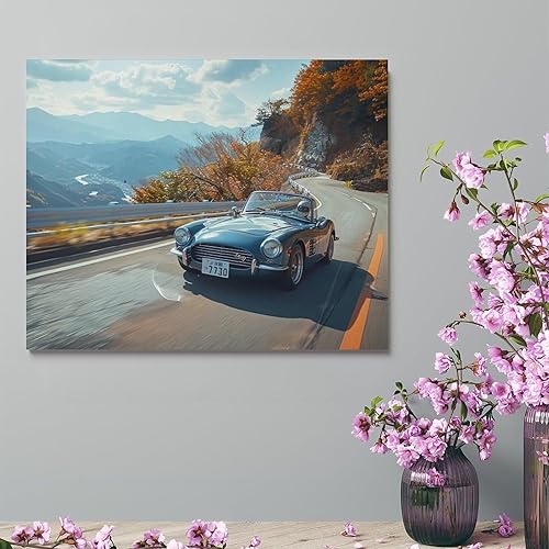 Miniatura 4 de HouLaiZhe 90s Retro Classic Car Jdm Posters Canvas Wall Aesthetic Room Decor Wall Painting Prints Gallery Room Wall Decor for Bedroom Living Room