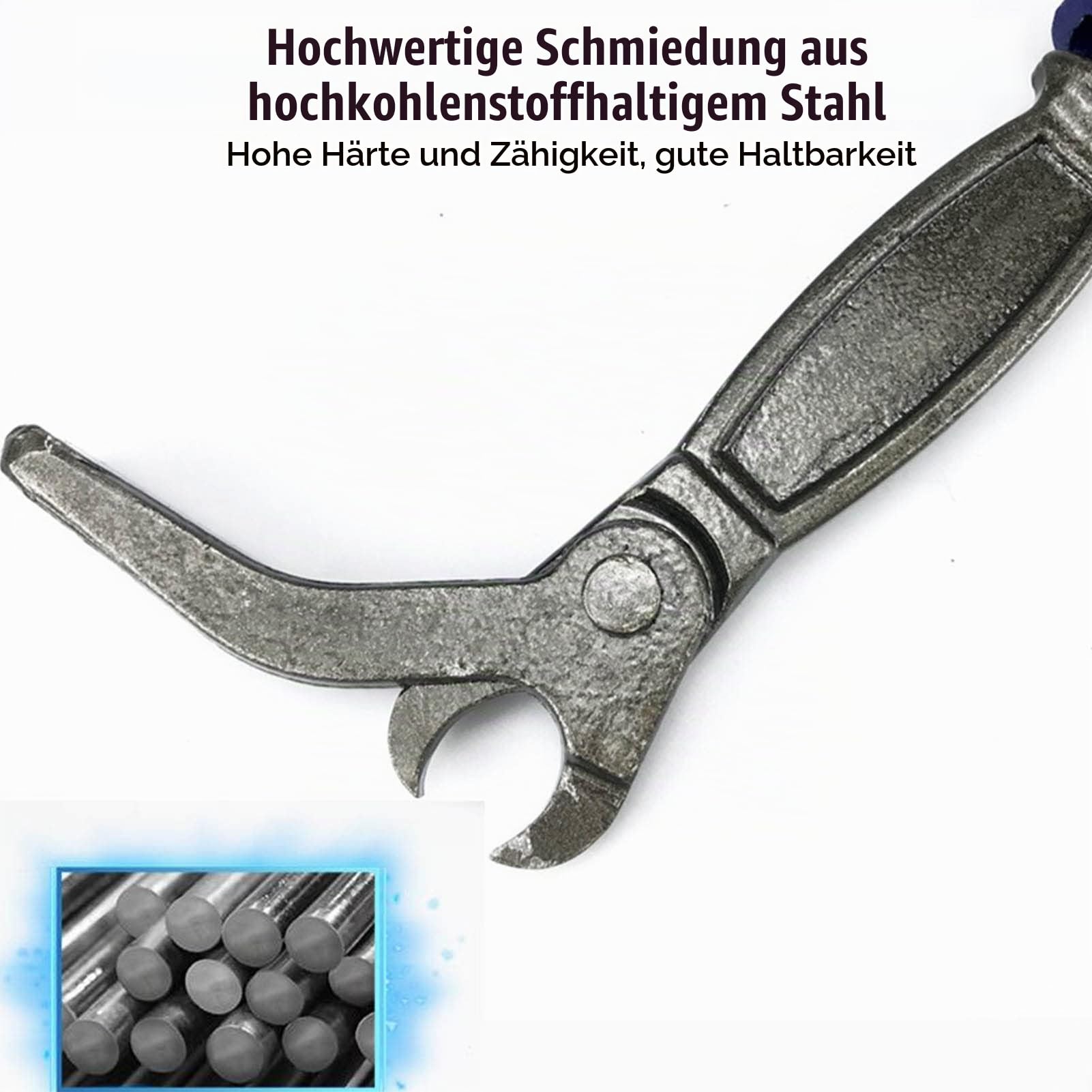 Nagelzieher, Nageleisen Brecheisen Kuhfuß Werkzeug Handwerkzeug aus Kohlenstoffstahl für die Holzbearbeitungswartung