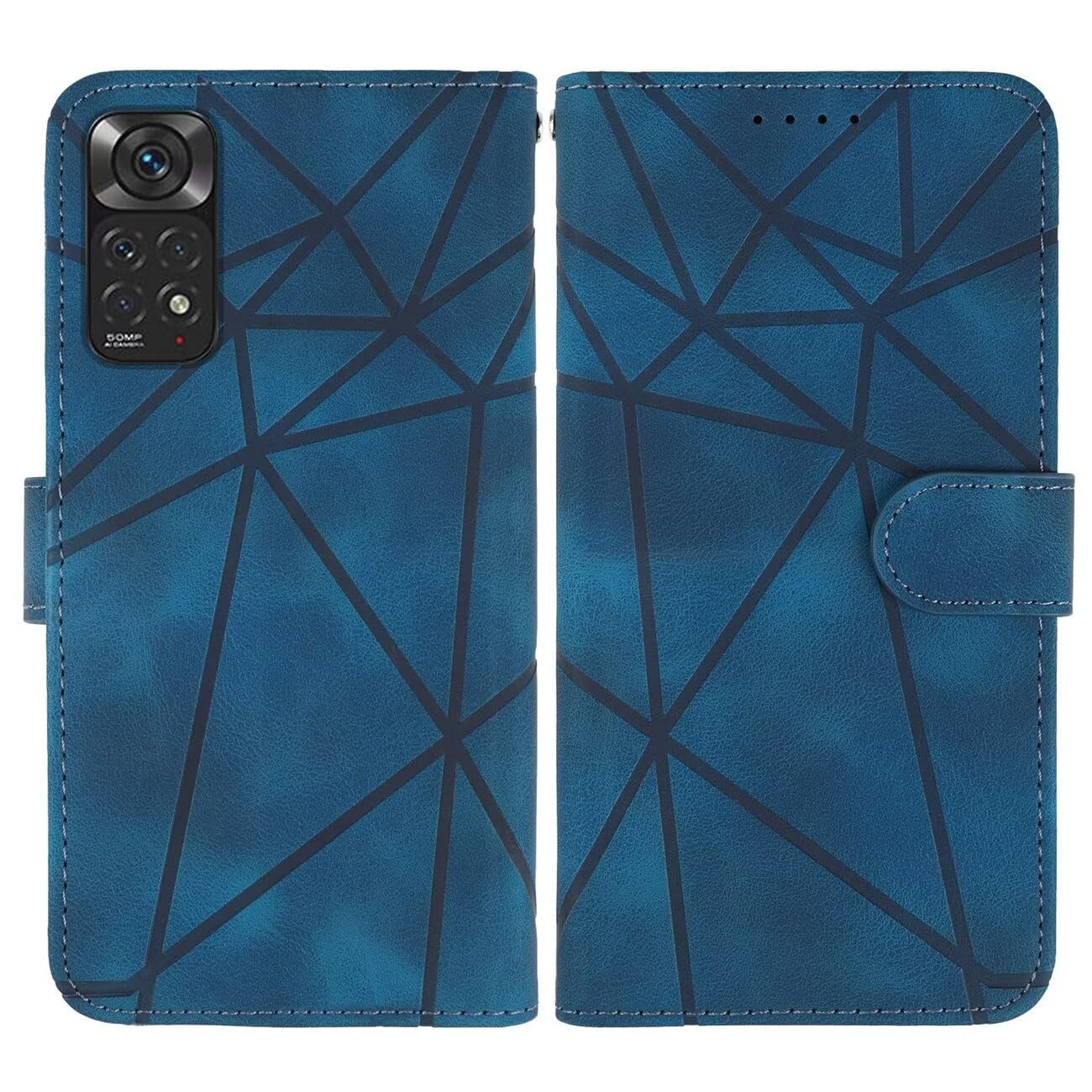 Wanyuexes Case for Redmi Note 11 4G 2022 Case, Redmi Note 11S Wallet Case with Tempered Glass Screen Protector - Image 4