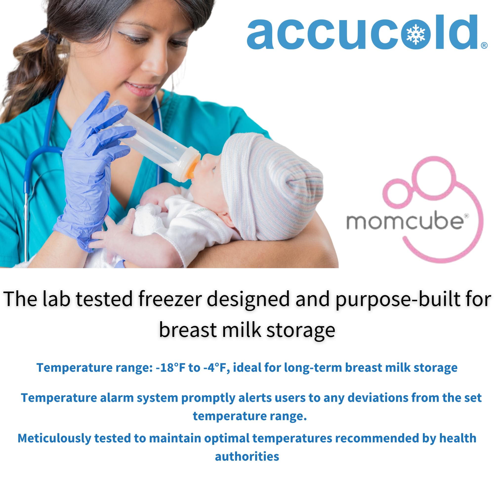 Momcube Breast Milk Freezer 2.47 Cu.Ft., ADA Compliant - Afz2pvbiadamc(Rhd) on Fridge.com - View 3