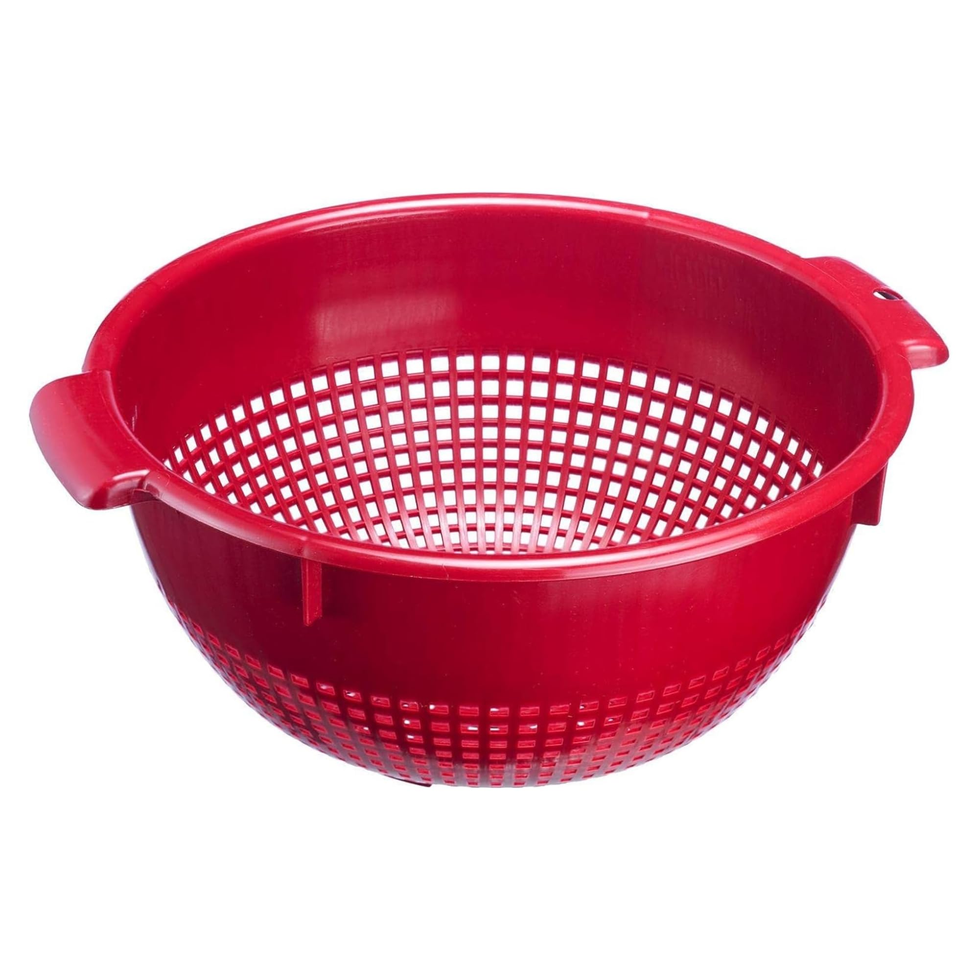 Westmark Colador con asas y apoyos superiores, Plástico, Rojo, 2126221R