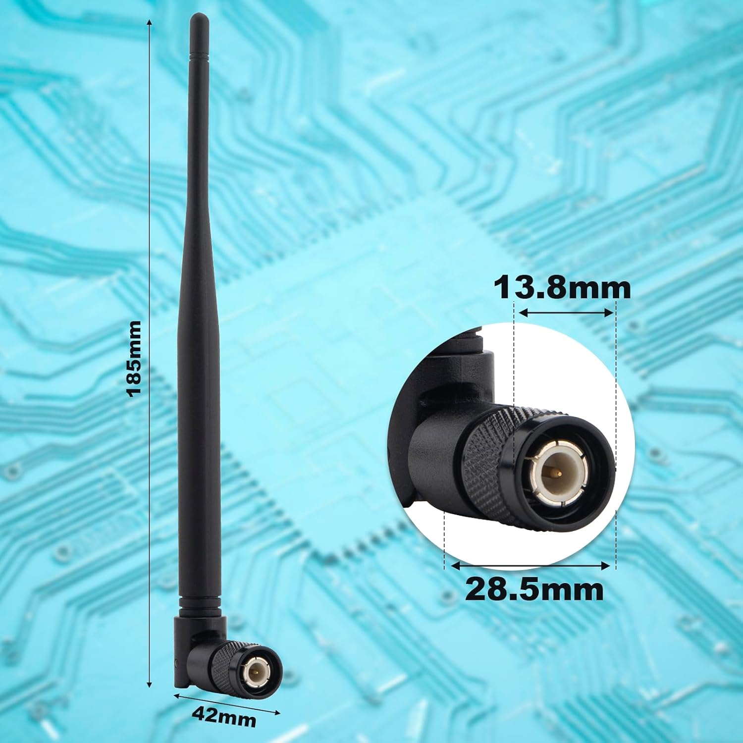ADS-B SDR Antenna 900-1800MHz Dual Band 978/1090Mhz TNC Male Mobile Antenna Omnidirectional 3dBi Outdoor Foldable Aerial for RTL SDR, Drone FPV, Ham Radio, USB Dongle Tuner Receiver 2Pcs