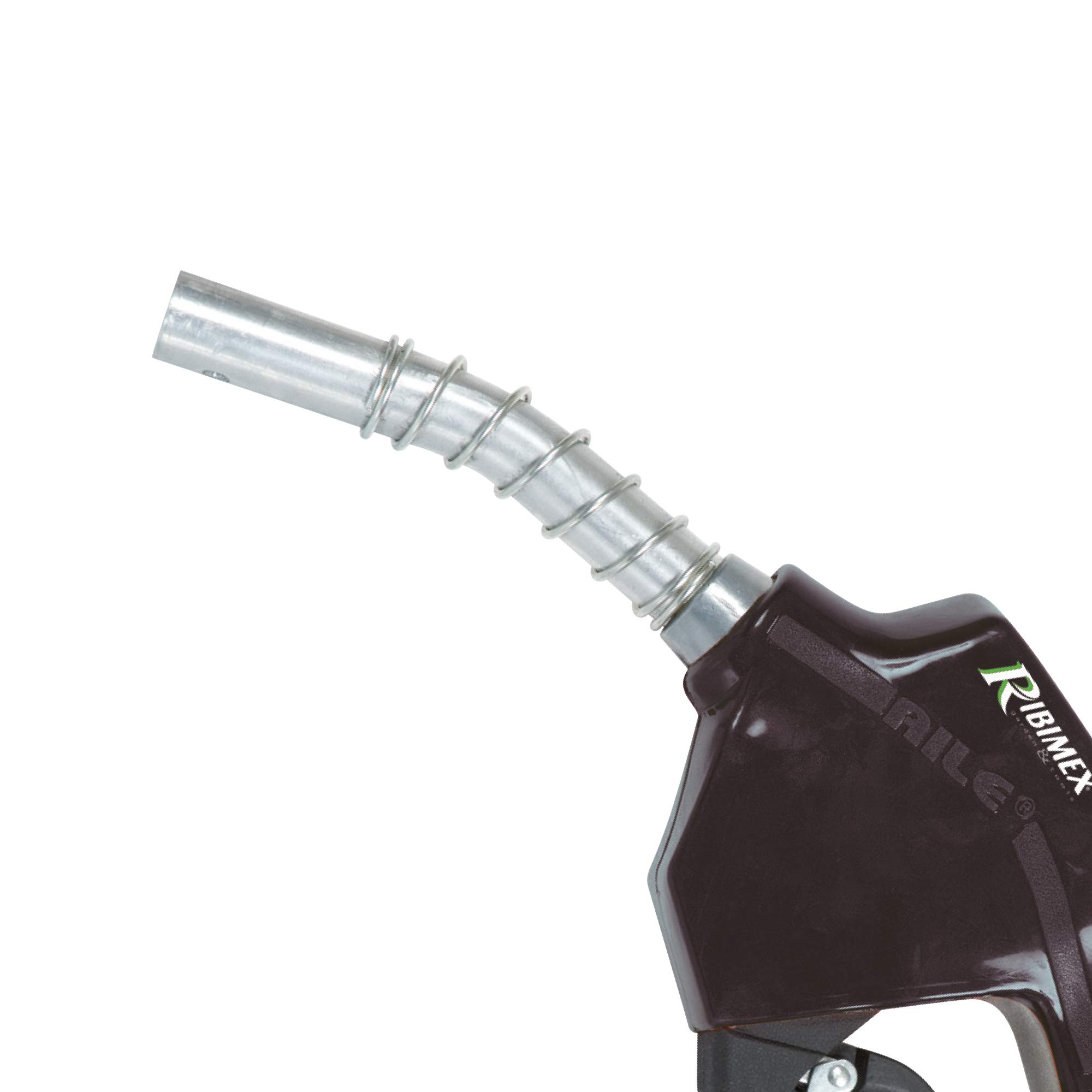Ribitech - Pistola de Gasolina automática con la Racor Giratorio, machihembrada, código PRPG122 & Tubo gasóleo de Goma 4 m + Conectores