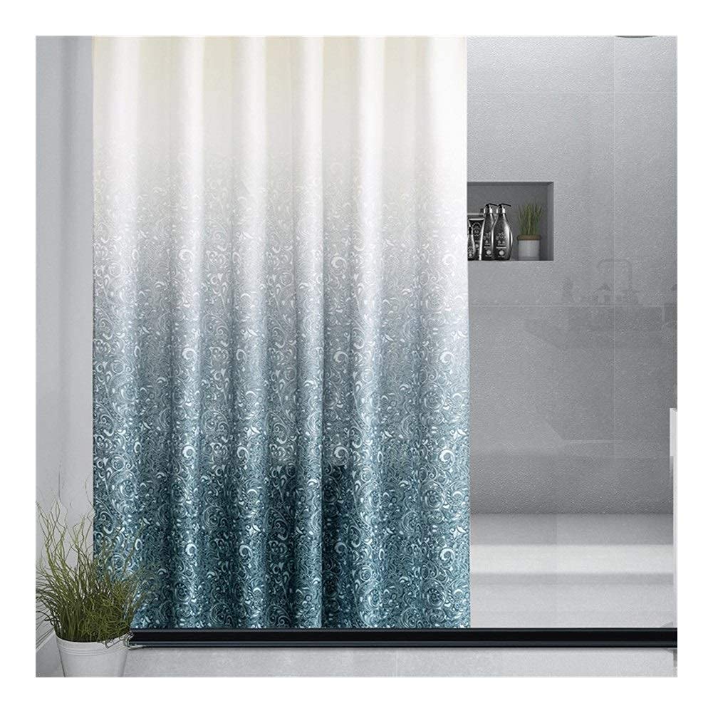 Rideau de douche épais en polyester imperméable et anti-moisissure pour salle de bain