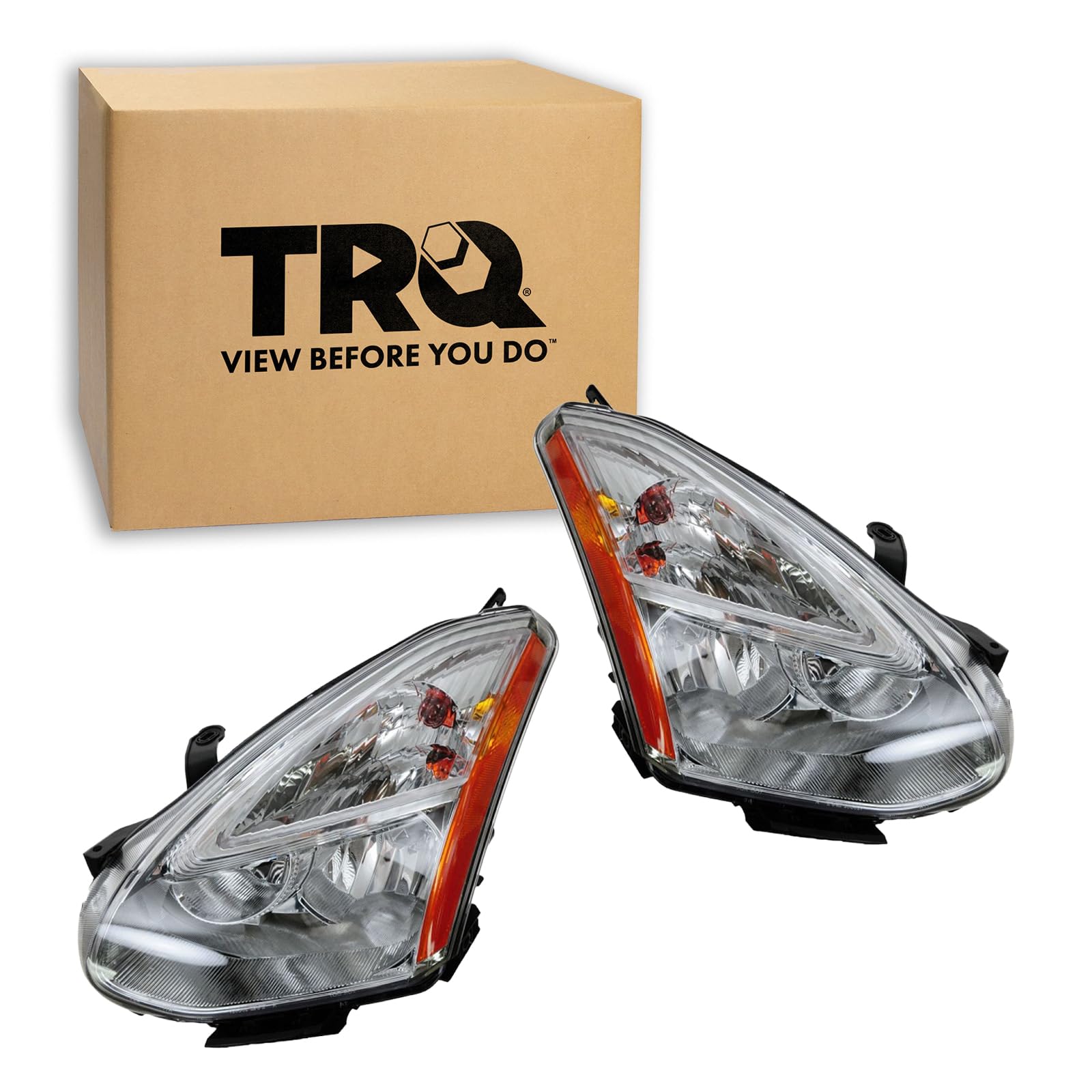 TRQ Headlight Assembly Set NI2502202 NI2503202