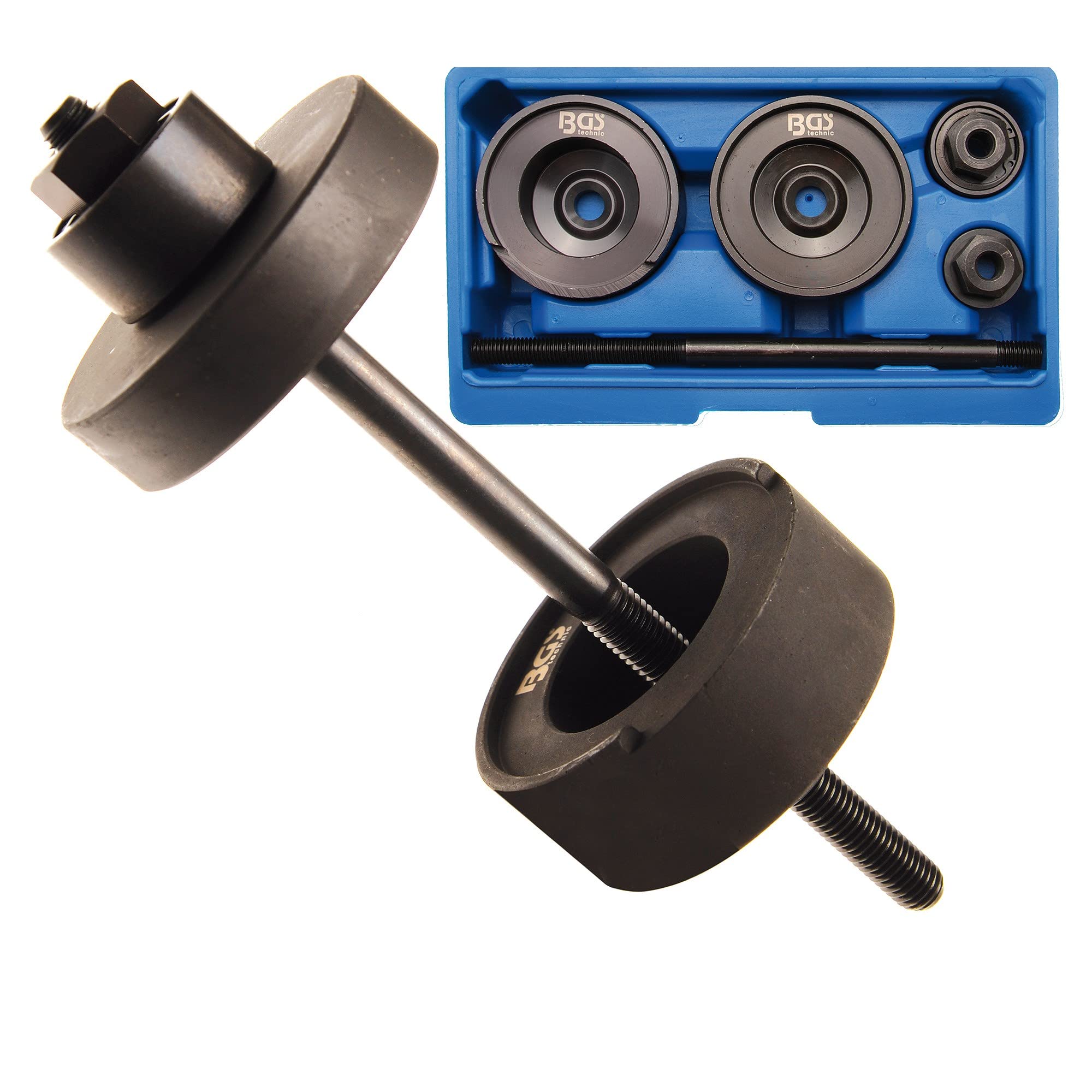 BGS 8437 | Juego de Herramienta de montaje para silentblocks del eje trasero | para VW Golf, Audi A3