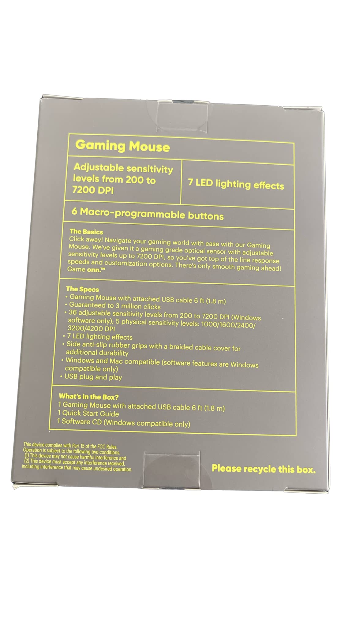 Amazon.com: Gaming Mouse (Grey) : Video Games