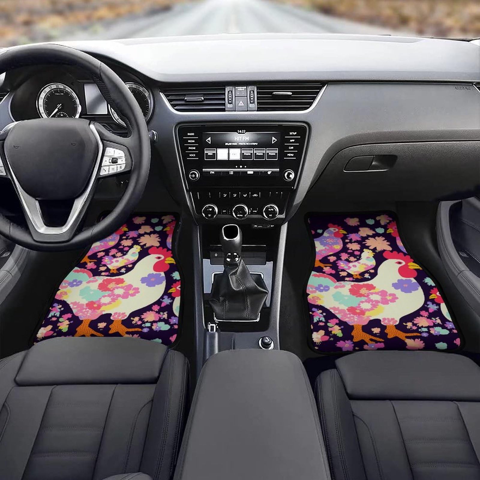 4 tappetini per auto, resistenti, antiscivolo, facili da pulire, adatti per la maggior parte delle auto, per tutte le stagioni, universali, adatti per SUV, berline e camion