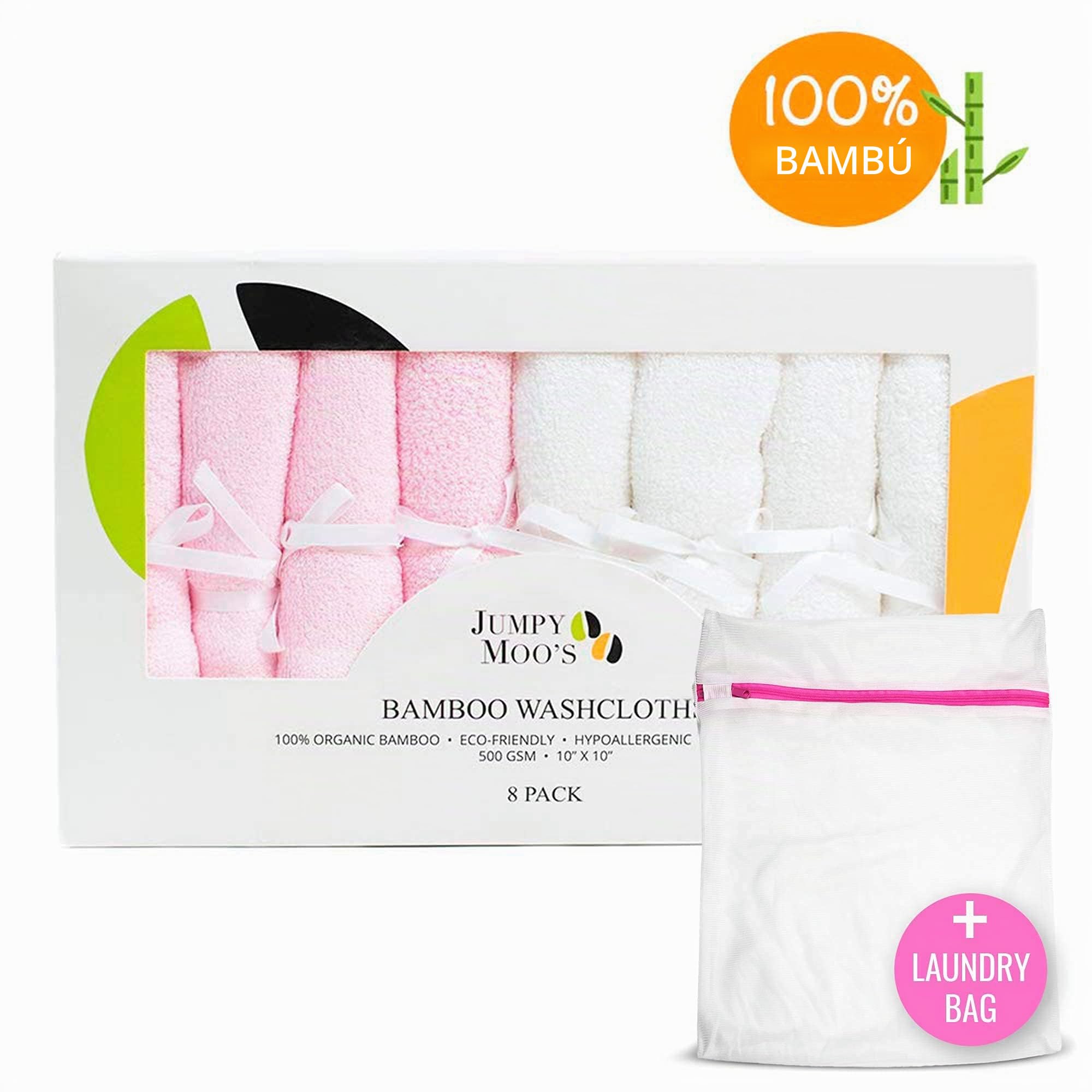 JM Baby - Toalla de baño para bebé, 100% bambú, ultragruesa, 500 g/m², Protege contra irritaciones y erupciones cutáneas, 25 x 25 cm, Toalla de baño para recién Nacidos, Accesorios para Cambiador,