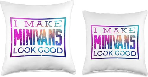 Miniatura 3 de I Make Minivans Look Good - Funny Mini Van Dad Mom Throw Pillow