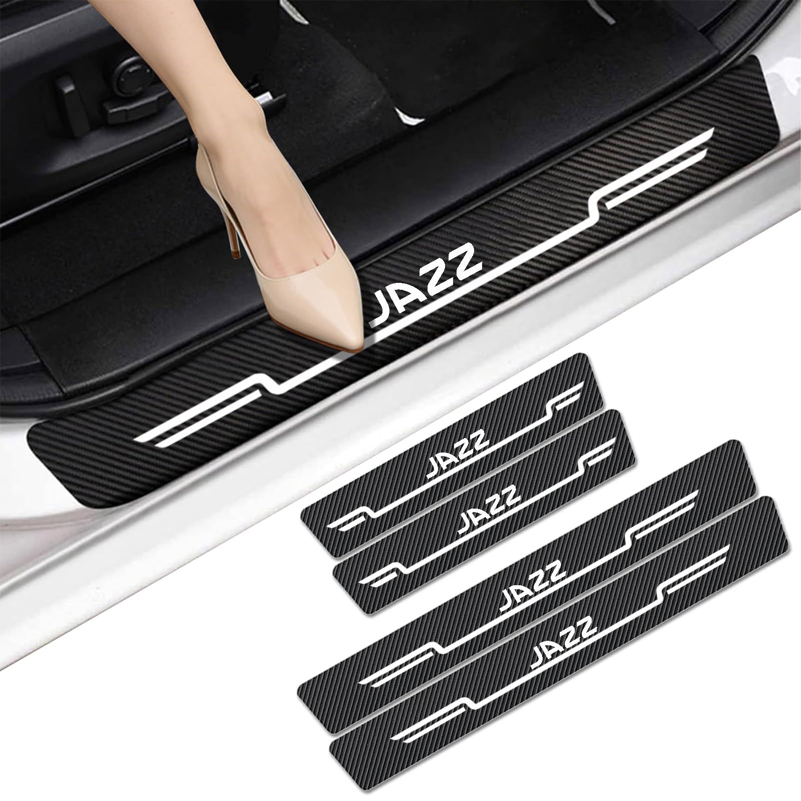 WXH97F Car Door Sill Protector for HONDA Jazz 2004-2026