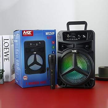 MZ (Portable Bluetooth Karaoke Speaker Dynamic Thunder Sound with