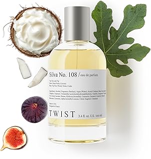 Silva No. 108 - Inspired by Diptyq. Philosykos, Long-Lasting Perfume for Women & Men, Fig Leaf & Coconut, Vegan, Clean Ingredients, Unisex Fragrance – Spray 100 ml | 3.4 fl. oz.
