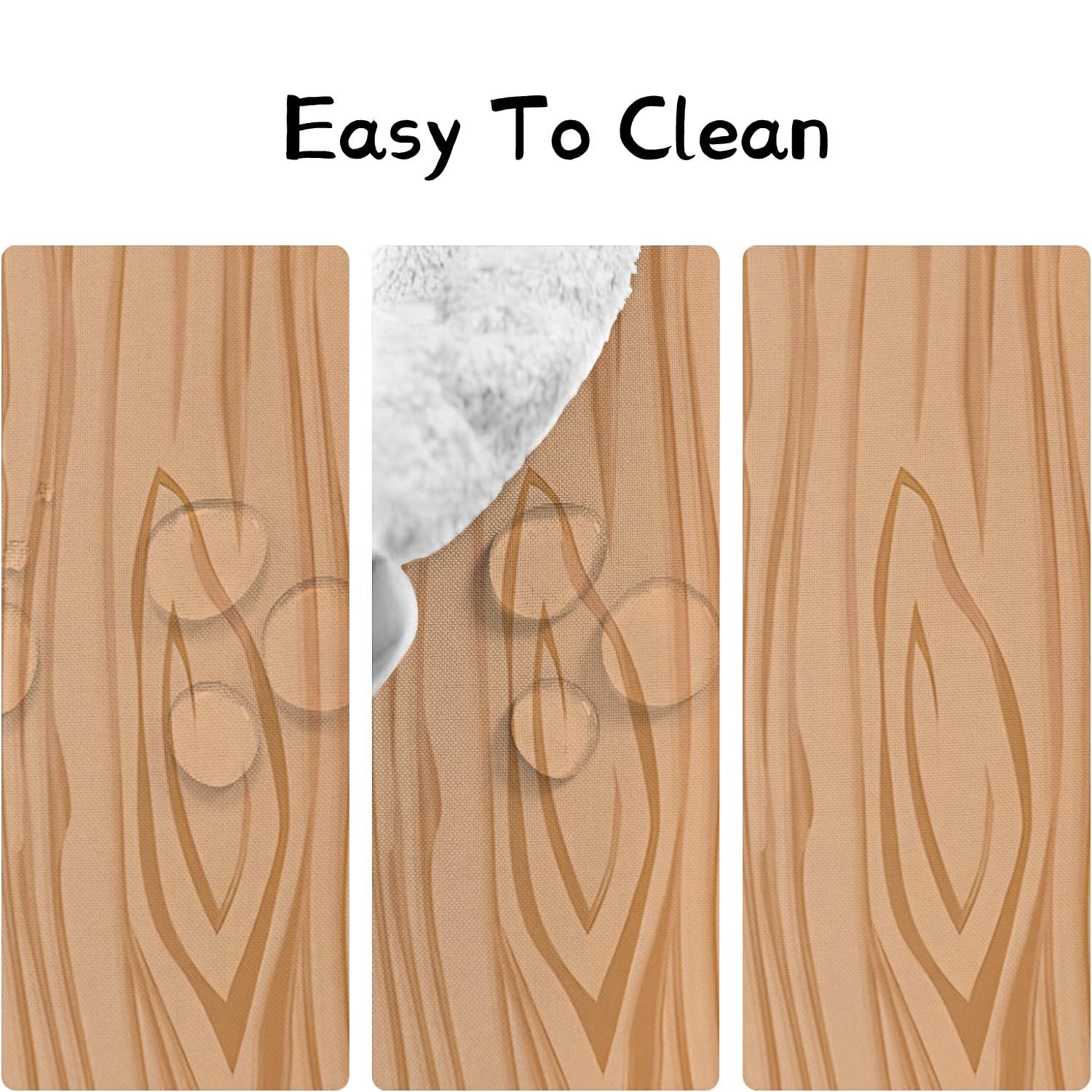 Nappe Ovale 180x240 cm Effet Bois, Imperméable et Anti-tache, Nappe de Table Lavable Impression Planche en Bois, Linge de Table Décoration pour Cuisine Salle à Manger Jardin Terrasse Balcon Q-83