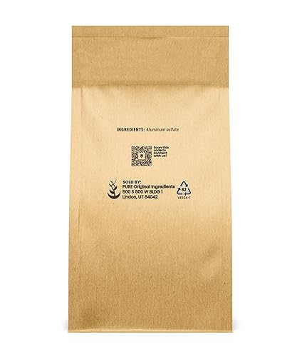Miniatura 5 de Pure Original Ingredients Sulfato de aluminio (1 lb) de grado alimenticio, sin hierro, aditivo para suelos