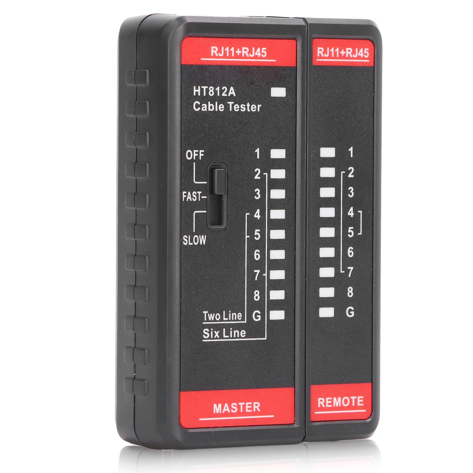 Network Cable Tester Fast Or Slow Speed RJ11 RJ45 Phone Line Tester For Network Maintenance And Line Monitoring - Image 2
