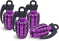 Vista 56 de Tapas de válvula de neumático deportivo, 4 unidades, antirrobo, universales, aluminio, cilindro elíptico con junta tórica, para automóviles