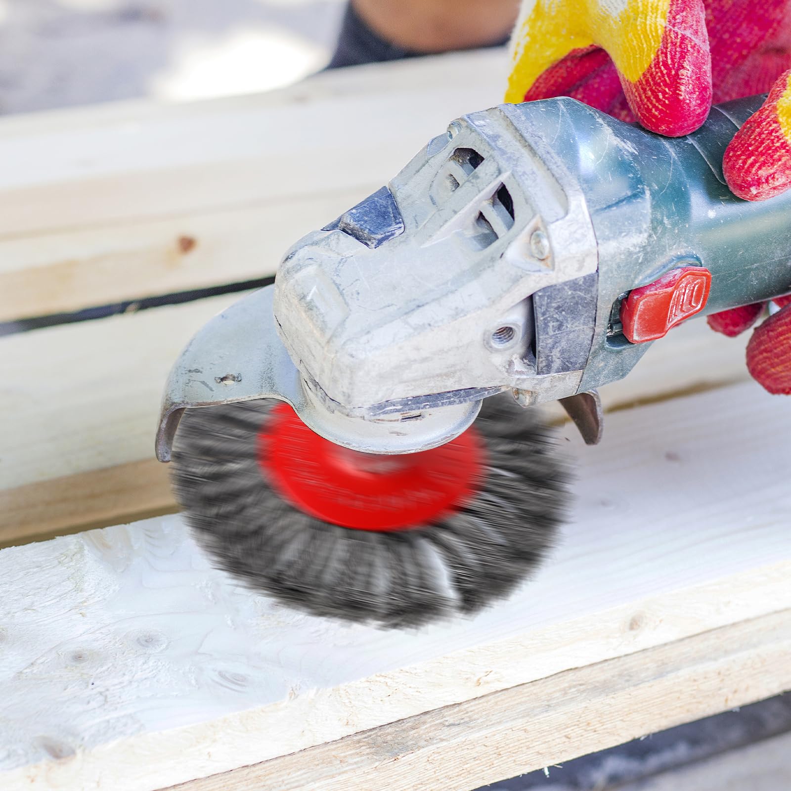 Cepillo De Alambre 2/4X Para Amoladora Angular Flex 125 Mm X