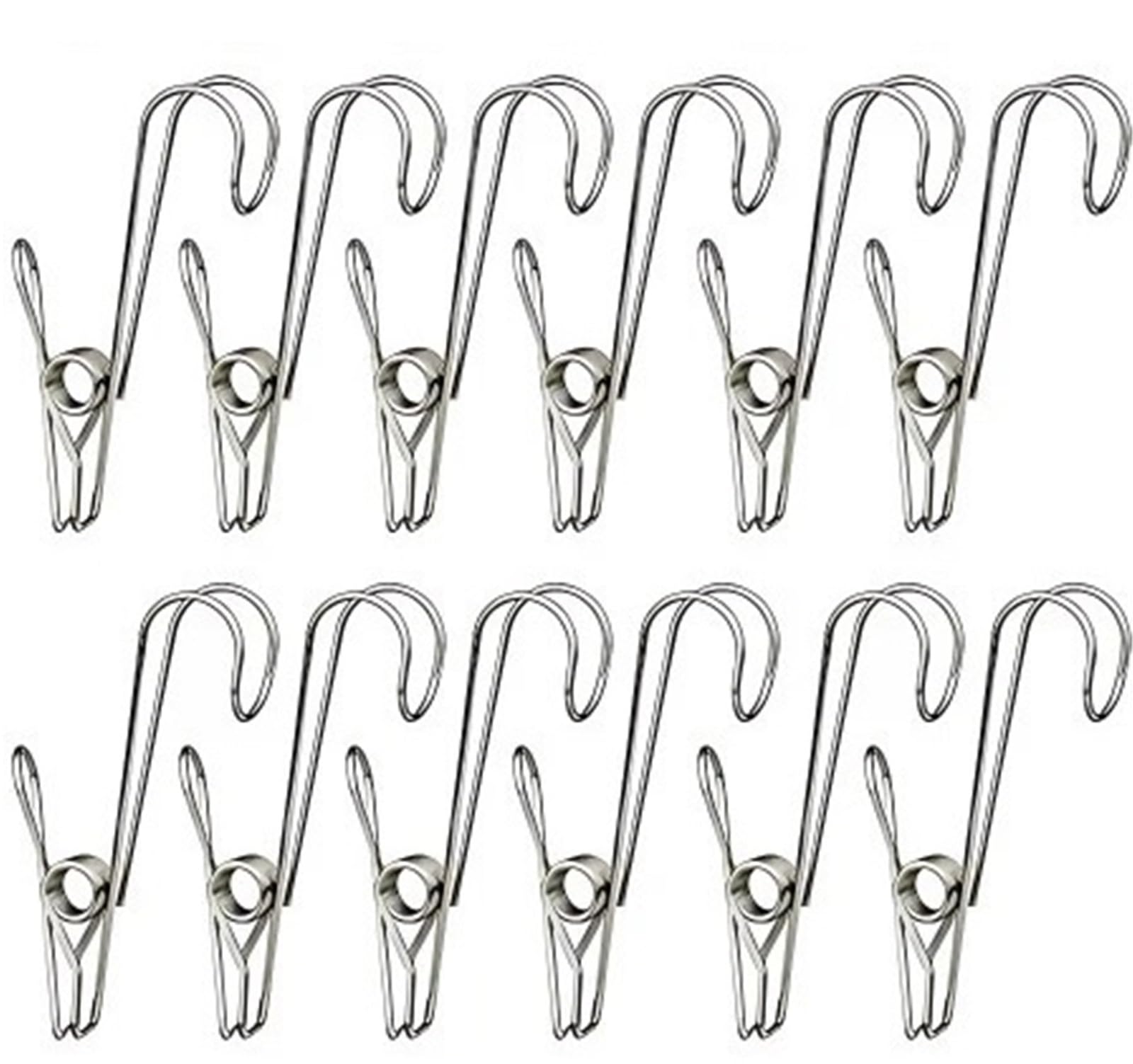 Ganchos para Toallas, Clips for Toallas de Cocina, 50 Uds., Ganchos Cola Larga Acero Inoxidable for Ropa y