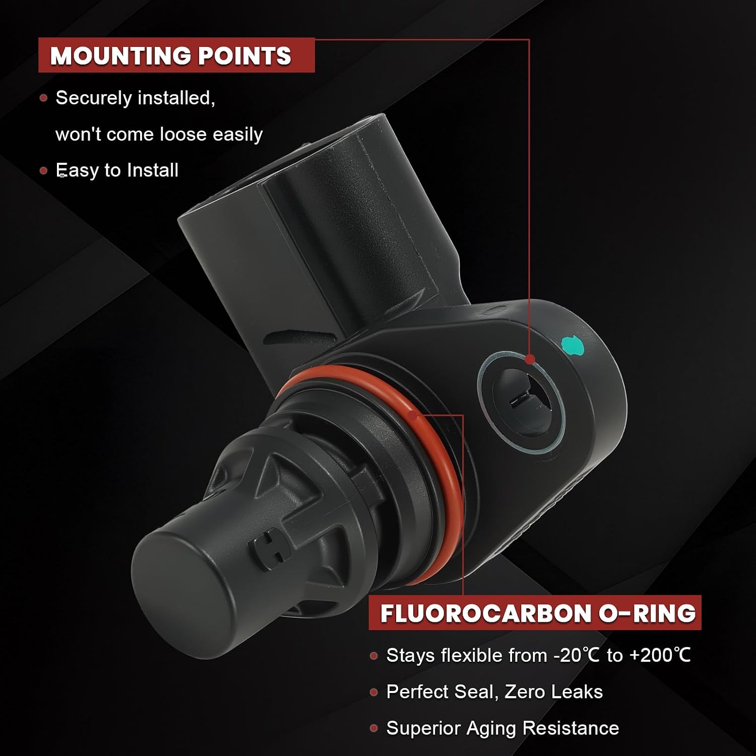 39350-2E200 Engine Cam Camshaft Position Sensor Set of 2 Compatible with Hyundai Elantra Kona Kia Forte Soul Forte5 Seltos 2017-2023 (Only fit 2.0L L4) Replace# PC1141, 5S15066