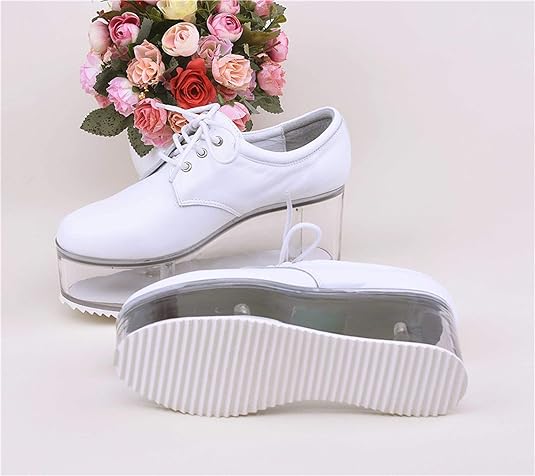 platform shoes with clear bottom