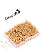 BEADIA Open Eye Pins Gold Head Pins for DIY Jewelry Making 20mm 500pcs