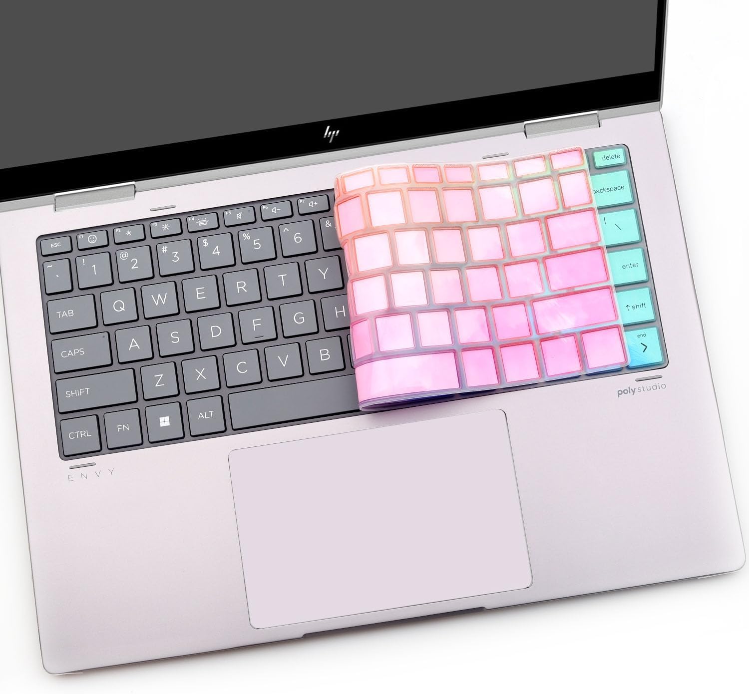 Keyboard Cover for HP Envy x360 13-bf 13t-bf 13-bf0013dx 13-bf0797nr 13t-bf000 13-bf0121TU 13-bf0123TU 13-bf0059tu 13.3 inch Laptop Skin(NOT for Envy 13-ba 13-bd 13-be Series)-Colorful image 5