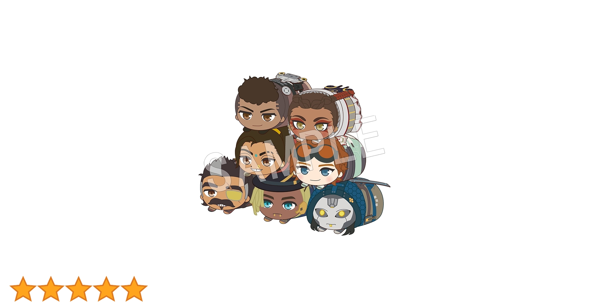 Amazon.co.jp: 中外鉱業 Apex Legends もちころりん ぬいぐるみ
