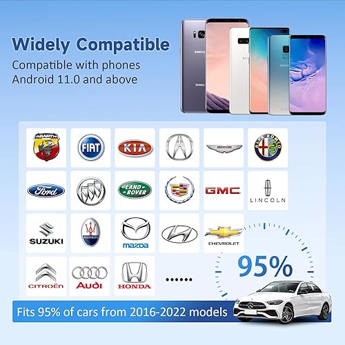 Miniatura 5 de Adaptador automático inalámbrico Android para automóviles Android con cable de fábrica, con cable a Android inalámbrico Auto Dongle, Adaptador