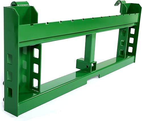HECASA Accesorios para bastidor de horquilla de palet compatibles con cargadores John Deere serie 200, 300, 400, 500, 500, con enganche de receptor