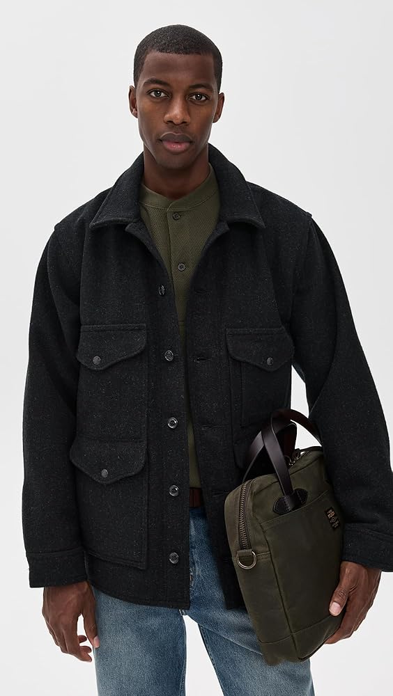 (タグ付)FILSON / MACKINAW CRUISER JACKET Filson Men's Mackinaw Cruiser Coat, Charcoal, Grey, M at