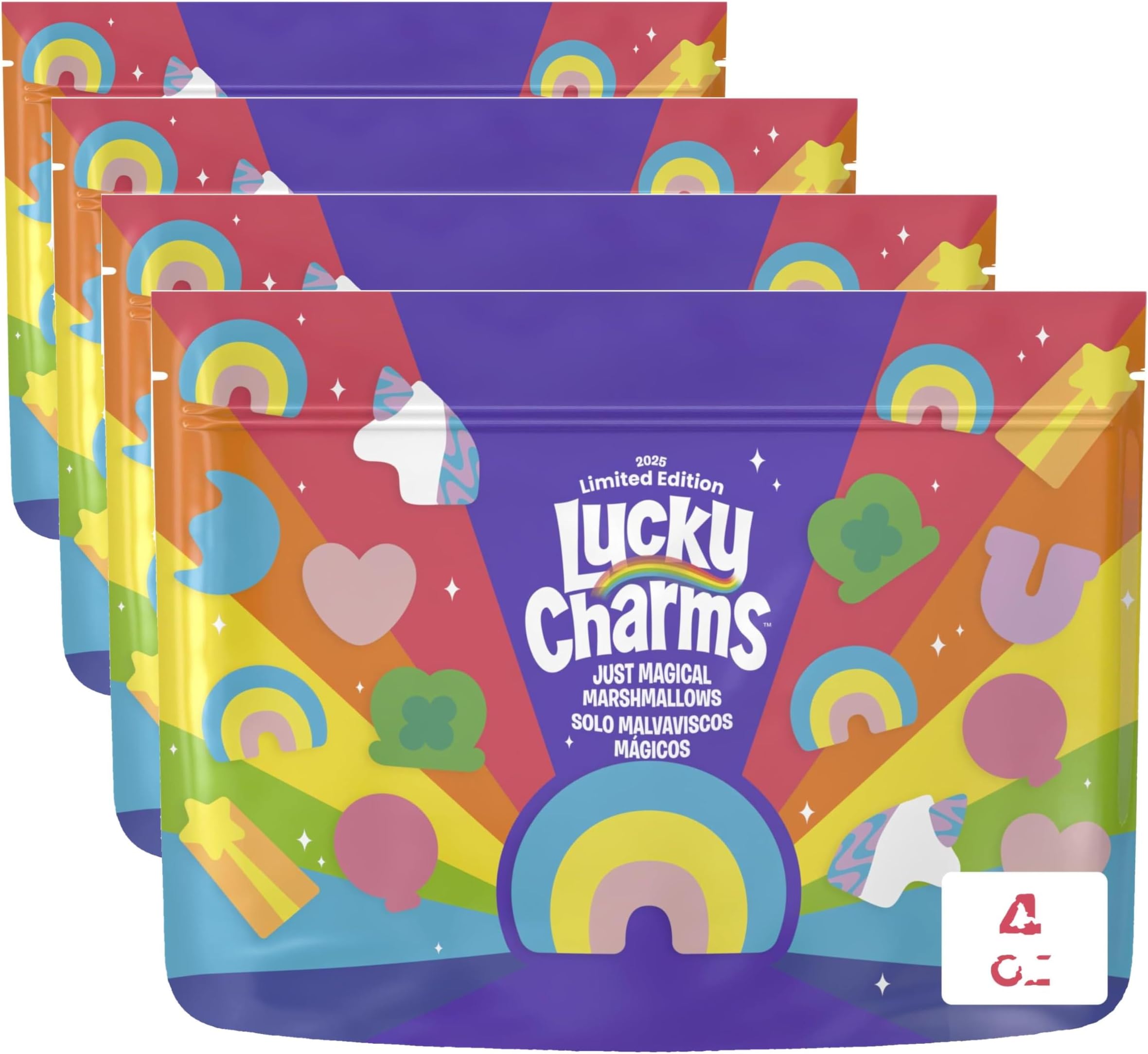 Only Marshmallows Snacks and Baking Ingredient, St. Patrick’s Day Edition, 4 oz (Pack of 4)