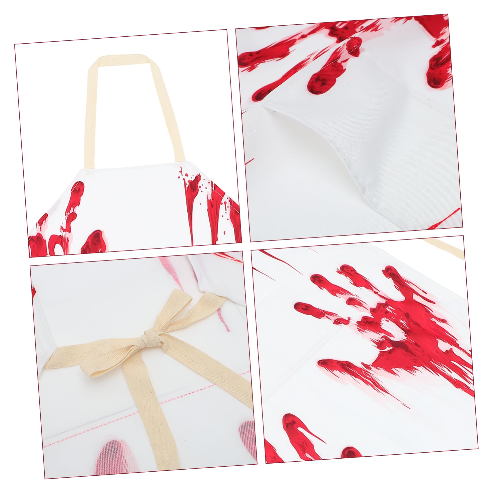 TOPBATHY 4 Piezas Delantal de sangre delantal de halloween espeluznante halloween accesorios disfraz de cocina de es de