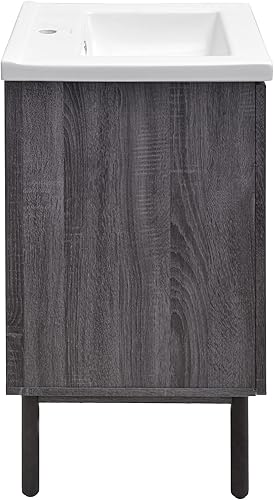 Vista 98 de Swiss Madison Classe - Lavabo de baño de roble de 24 pulgadas incluido